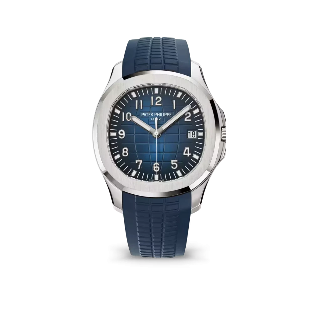 Patek Philippe Aquanaut Blue Dial 18K White Gold Men’s Watch 5168G-001